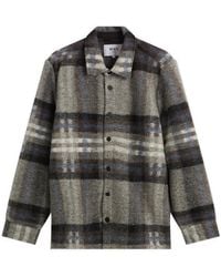 Wax London - Nolan Wool Check Overshirt - Lyst