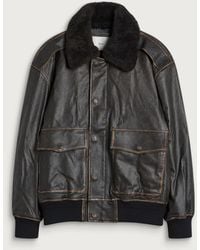 DUNST - Detachable A-2 Leather Blouson - Lyst