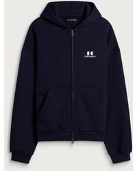 Cole Buxton Icon Logo Zipped Hoodie in Black for Men | Lyst