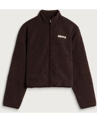 Skims - Teddy Boxy Zip Up Jacket - Lyst