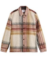 Wax London - Nolan Wool Blend Check Overshirt - Lyst