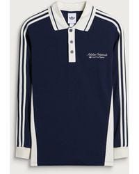 adidas - Long Sleeved Polo Shirt - Lyst