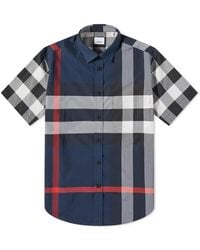 Burberry - Somerton Checked Regular-fit Stretch-cotton Shirt - Lyst