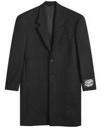 Acne Studios - Otym Heavy Wool Twill Long Coat - Lyst