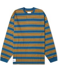 WTAPS - Long Sleeve 16 Stripe T-Shirt - Lyst