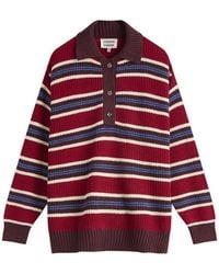 Damson Madder - Ilona Striped Rugby Jumper - Lyst