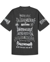 Balenciaga - Metal Logo T-Shirt - Lyst