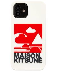 Maison Kitsuné Iphone 12/iphone 12 Pro Case Chillax Fox Dark Navy ...
