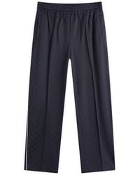 Gucci - Nylon Cotton Gg Jacquard Track Pants - Lyst