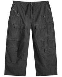 Balenciaga Indigo Japanese Denim Cargo Pants in Blue for Men Balenciaga Indigo Japanese Denim Cargo Pants in Blue for Men