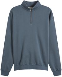 AURALEE - High Gauge Sweat Half Zip Jumper Sweatshirt - Lyst