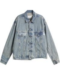 Maison Margiela - Taped Denim Jacket - Lyst