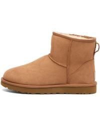 UGG - Classic Mini Ii Suede Cold Weather Shearling Boots - Lyst