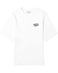 Maison Kitsuné - Handwriting Logo Comfort T-Shirt - Lyst
