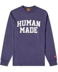 Human Made - Long Sleeve Logo T-Shirt - Lyst