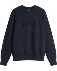A.P.C. - Ethan Logo Sweatshirt - Lyst