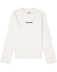 Jil Sander - Jil Sander Plus Long Sleeve Logo Active T-Shirt - Lyst