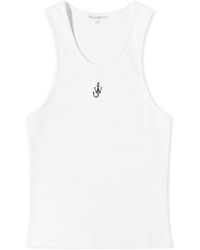 JW Anderson - Anchor Embroidery Tank Vest - Lyst