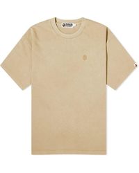 A Bathing Ape - One Point Garment Dyed Pocket T-Shirt - Lyst