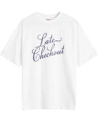 Late Checkout - Script T-Shirt - Lyst