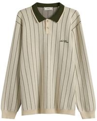 Les Deux - Signature Knitted Long Sleeve Polo - Lyst