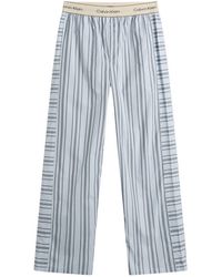 Calvin Klein - Cotton Poplin Sleep Pant - Lyst