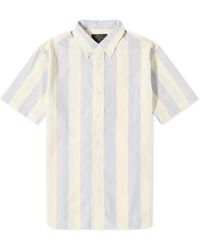 Beams Plus - Bd Short Sleeve Shadow Stripe Shirt - Lyst