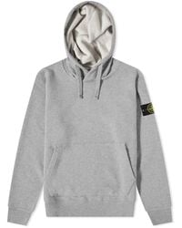 Stone Island Ghost Popover Hoody in Blue for Men | Lyst