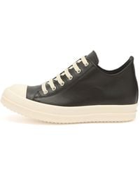 Rick Owens - Leather Low Sneakers - Lyst