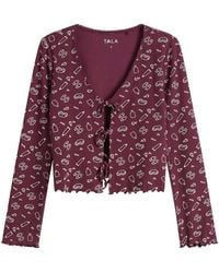 Tala - Sleep Lounge Tie Cardigan - Lyst