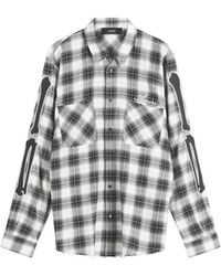 Amiri - Bones Flannel Overshirt - Lyst