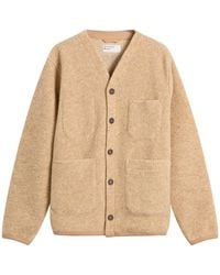 Universal Works - Wool Fleece Cardigan - Lyst