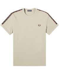 Fred Perry - Contrast Tape Ringer T-Shirt - Lyst