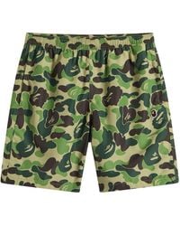 A Bathing Ape - Abc Camo One Point Beach Shorts - Lyst