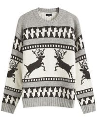 Beams Plus - Winter Pattern Crew Jumper - Lyst