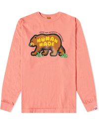 Human Made - Long Sleeve Bear T-Shirt - Lyst
