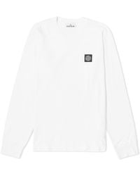 Stone Island - Long Sleeve Patch T-Shirt - Lyst