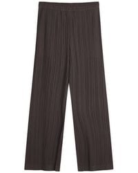 Pleats Please Issey Miyake - Ramie Pleated Trouser - Lyst