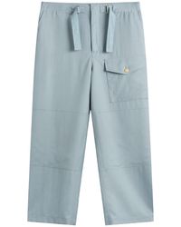 AURALEE - Wool Herringbone Cargo Pants - Lyst