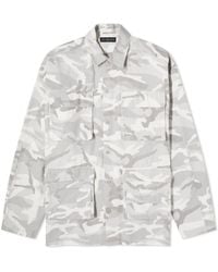 Balenciaga - Camo Cargo Shirt Jacket - Lyst