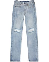 Jean Ample En Denim De Coton Traveler Luisaviaroma Femme Vêtements Pantalons & Jeans Jeans Baggy & Large 