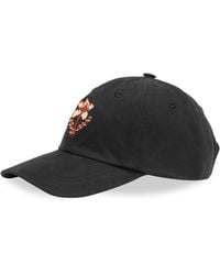 Drake's - Embroidered Flower Baseball Cap - Lyst
