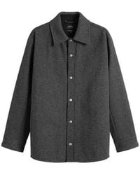 A.P.C. - Snap Button Overshirt - Lyst