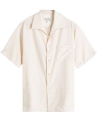 Maison Margiela - Stripe Short Sleeve Shirt - Lyst