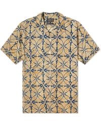 Beams Plus - Open Collar Block Print Shirt - Lyst