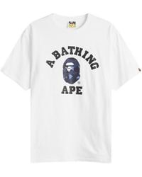 A Bathing Ape - Colour Camo College T-Shirt - Lyst