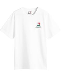Tシャツ・カットソー Casablanca MONTAGNE ONDULEE SCREEN TSHIRT Casablanca Montagne Ondulee T-Shirt – ZAP