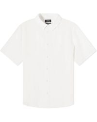 A.P.C. - Bellini Short Sleeve Linen Shirt - Lyst