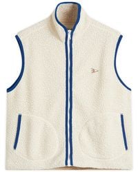 Drake's - Boucle Wool Fleece Vest - Lyst