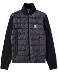 Moncler - Hooded Down Knit Jacket - Lyst